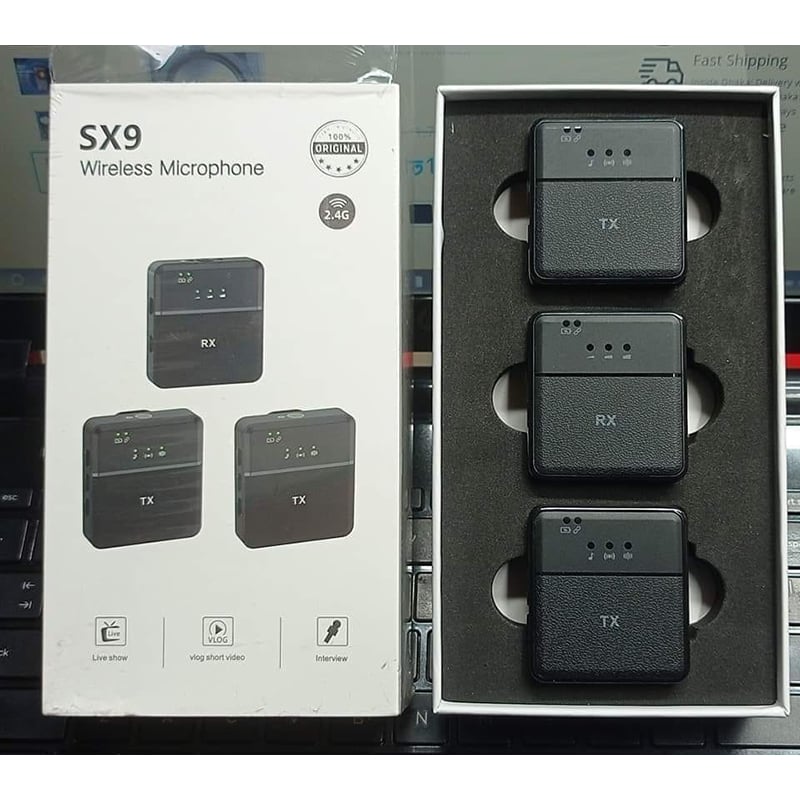 Picture of SX9 Dual Mini Wireless Microphone (Type-C & 3.5mm)