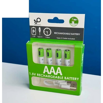 Picture of SmarToools RB40 AAA 1.5V 750mWh Rechargeable Battery (4Pcs Set)