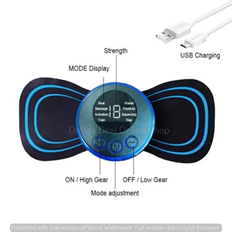 Picture of Rechargable Mini Massager for shoulder waist neck pain remover deep tissue and back pain remove massager
