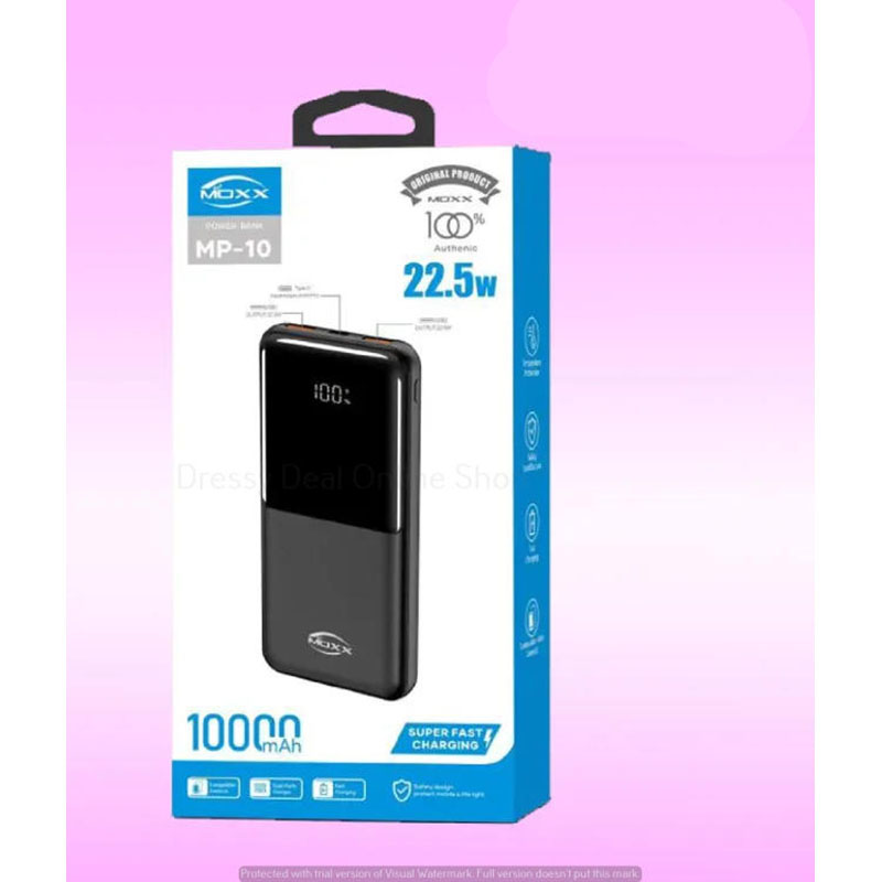 Picture of Moxx 10000 mah 22.5w fast Charging Power bank with Display (MP-10)
