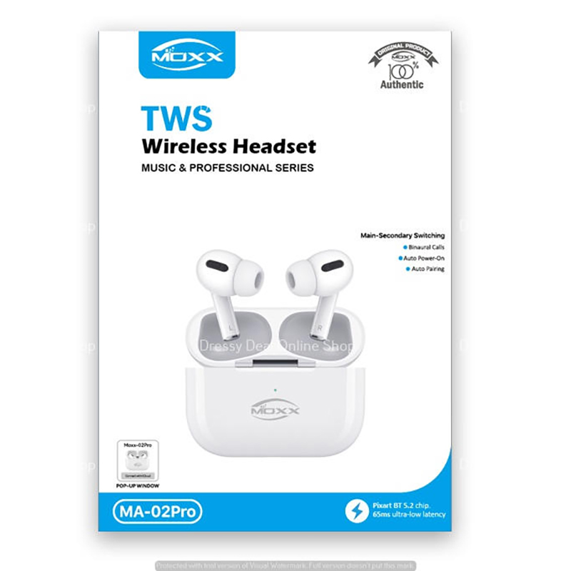 Picture of Moxx MA-02pro Wireless TWS Headset Music & Professional Series