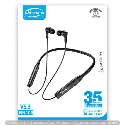 Picture of MOXX BN100 Wireless BT Neckband  with 35 Hours Music Time and 200 Hours Standby Time