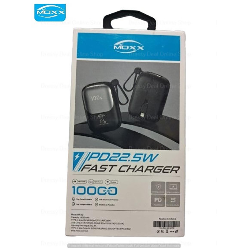 Picture of Moxx Mp-02 PD Power Bank 22.5 Watt 10000Mah with Display