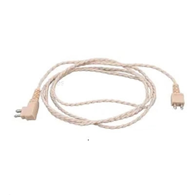 Picture of 2 pin Hearing Aid Wire Cable Cord for Pocket Hearing Aids Siemens Rexton -Black and Beige