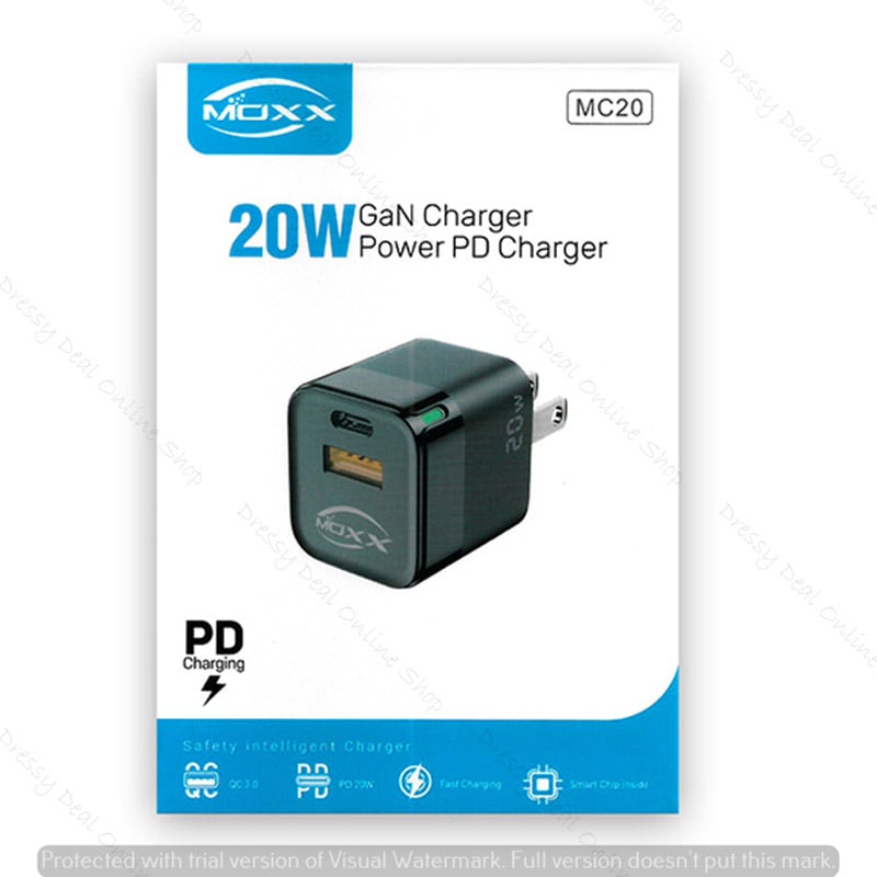 Picture of MOXX MC20 Powerful USB & PD GaN Adapter 20 watt