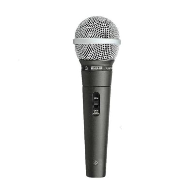 Picture of AHUJA AUD 98XLR Professional Dynamic Unidirectional Microphone 3 Pin Wired Corded Microphone High Output Neodymium Cartridge Excellent Intelligibility