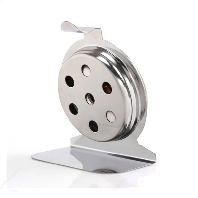 Picture of Portable Round Dial Kitchen Stainless Steel Freezer Refrigerator Thermometer