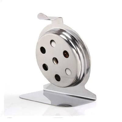 Picture of Portable Round Dial Kitchen Stainless Steel Freezer Refrigerator Thermometer