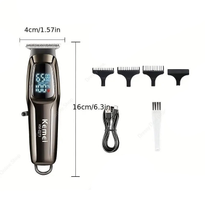 Picture of KEMEI KM-2273 Professional Men's Hair Cutting Machine Wireless Trimmer LED Display Home Haircut 1800mah Lithium Battery