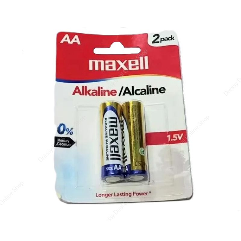 Picture of Maxell Longer Lasting Power Alkaline AA Original Battery 1.5V 2PCS Per Pack