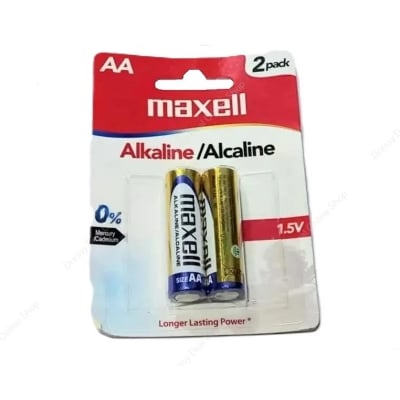 Picture of Maxell Longer Lasting Power Alkaline AA Original Battery 1.5V 2PCS Per Pack