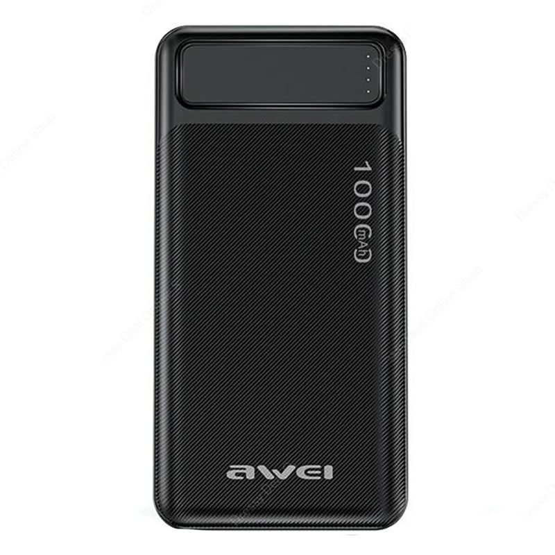 Picture of AWEI P5K Portable Power Bank 10000mAh Power bank Dual USB A Type c Micro Dual input Fast Charge