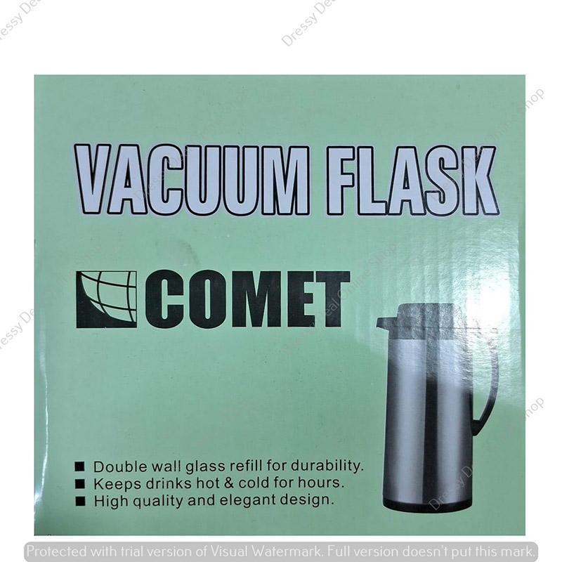 Picture of Vacuum Flask Easy Touch Handy thermos Pot with Swivel Base, 1.6 L, Sliver
