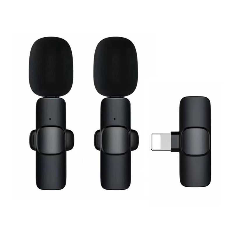 Picture of K9 Wireless Dual Microphone Professional Lapel Lavalier Microphone type C with noise Cancellaion micro phone