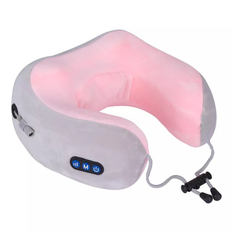 Picture of Neck Massager Rechargeable U Shape Massage Electric Stress Pain Relieve Shoulder Pillow