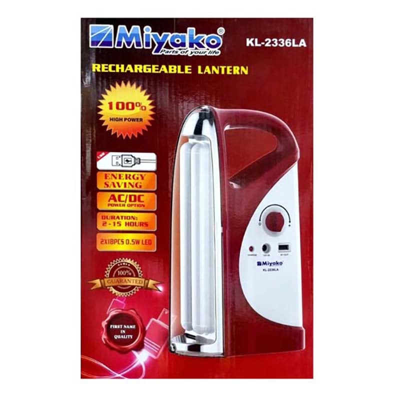 Picture of Miyako Super Bright USB  System Rechargeable LED Light KL-2336LA