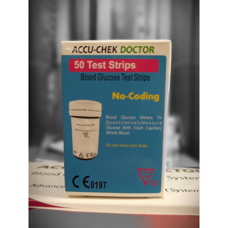Picture of Accu Chek Doctor 50pc Test Strips for Glucose Meter