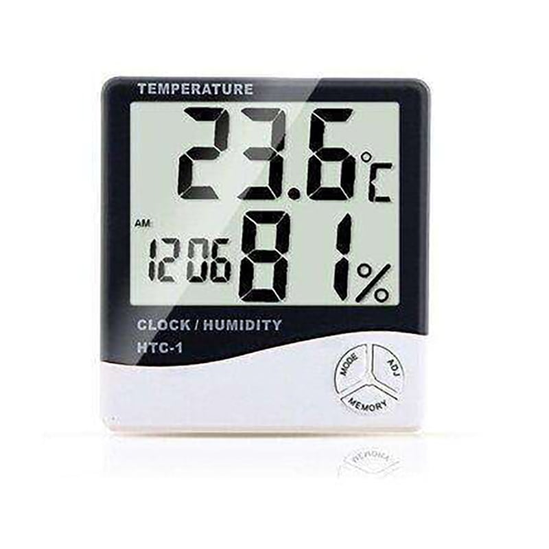 Picture of Htc-1 Lcd Display Digital Room Temperature And Moisture Meter Clock