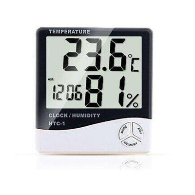 Picture of Htc-1 Lcd Display Digital Room Temperature And Moisture Meter Clock