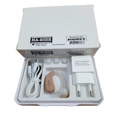 Picture of Rionet Rechargeable Hearing Aid Sound Amplifier Bte system hearing machine Japan Made