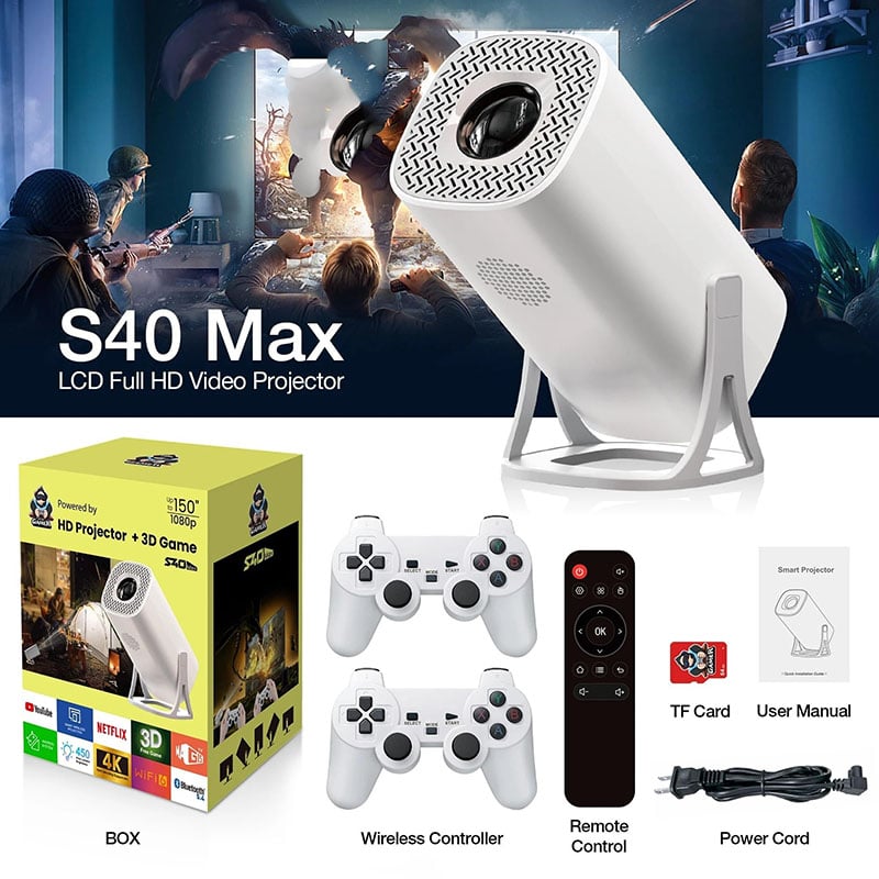 Picture of Salange S40 Max Game Projector – The Ultimate Mini Home Theater Experience!