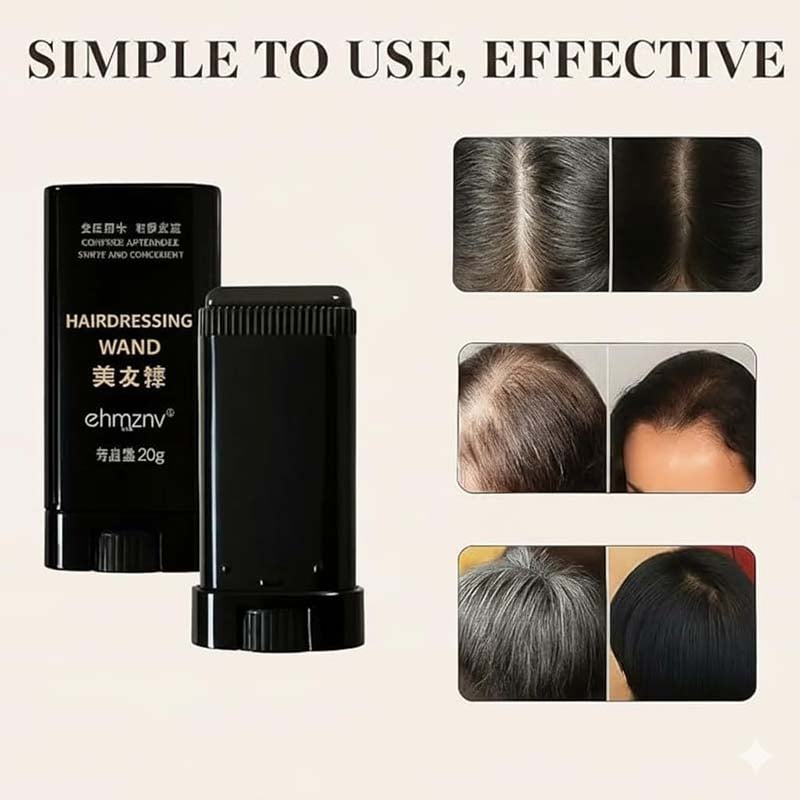Picture of Hairdressing Wand White Hair Cover Stick – Instant Black Hair Concealer -20g
