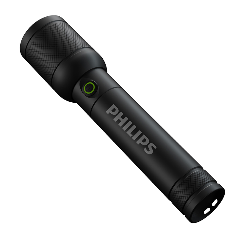 Picture of PHILIPS Rechargeable LED Flashlight with Digital Display  Smart Design • Powerful Light • Trusted PHILIPS Quality