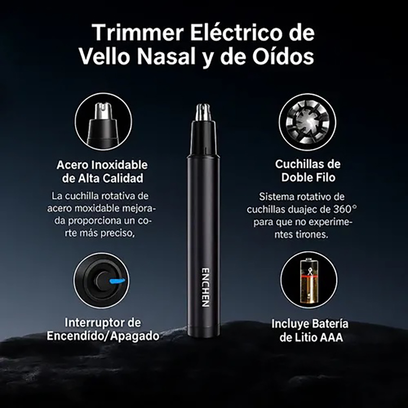 Picture of ENCHEN EN006 Mini Nose & Ear Hair Trimmer Stainless Steel Blades