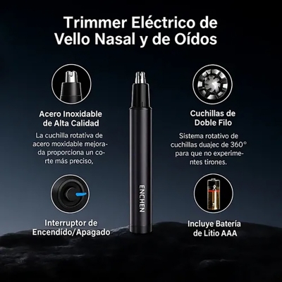 Picture of ENCHEN EN006 Mini Nose & Ear Hair Trimmer Stainless Steel Blades