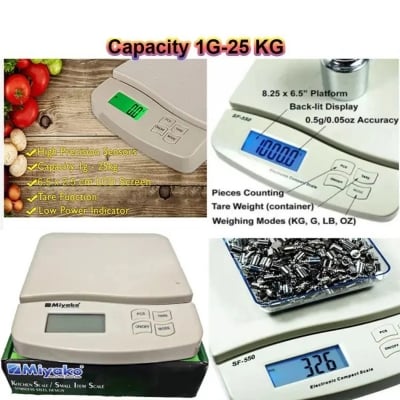 Picture of Miyako SF-550 Digital Kitchen Scale – 25KG Heavy Duty Precision Scale