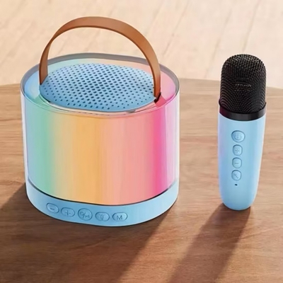 Picture of K52 RGB Wireless Karaoke Speaker Portable Bluetooth Music Machine with singel Mic | Fun Gift for Kids & Family