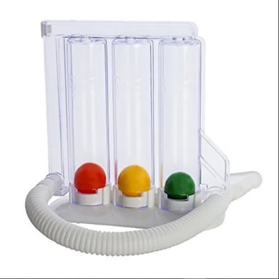 Picture of ultra care 3-Ball Lung Trainer & Spirometer – Deep Breathing & Breath Measurement System