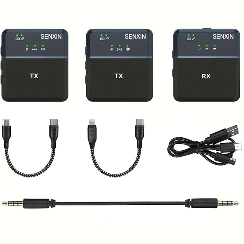 Picture of SX9 Dual Mini Wireless Microphone (Type-C & 3.5mm)