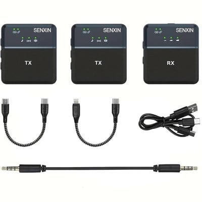 Picture of SX9 Dual Mini Wireless Microphone (Type-C & 3.5mm)