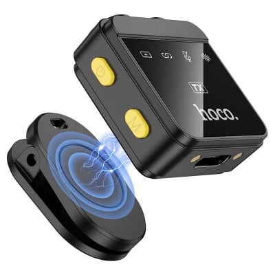 Picture of HOCO L17 Wireless Dual Magnetic Microphone – Record Like a Pro Anytime, Anywhere