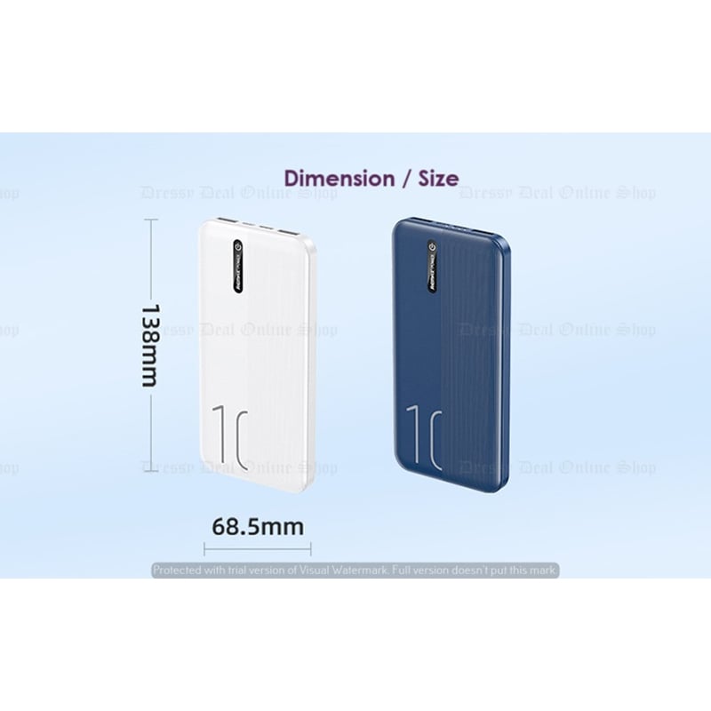 Picture of REMAX RPP-295 Power Bank LONDON SERIES 10000mAh 2.1A with Fast Charging