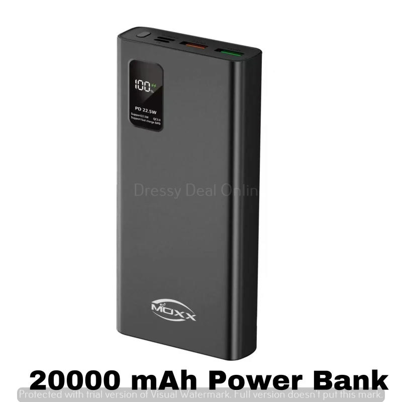 Picture of Moxx 20000 mah 22.5w fast Charging Power bank with Display (MP-20)