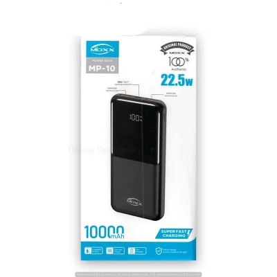 Picture of Moxx 10000 mah 22.5w fast Charging Power bank with Display (MP-10)