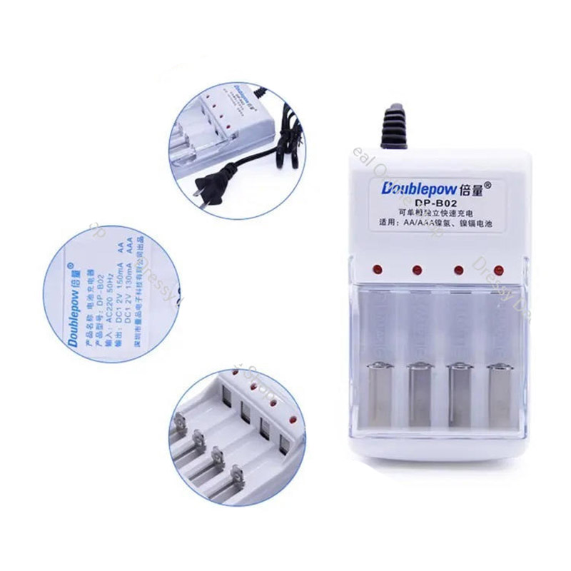 Picture of Doublepow B02 led Intellegent Rapid Led AA AAA Battery Charge 1.2v ni-mh ni-cd for Rechargable Battery