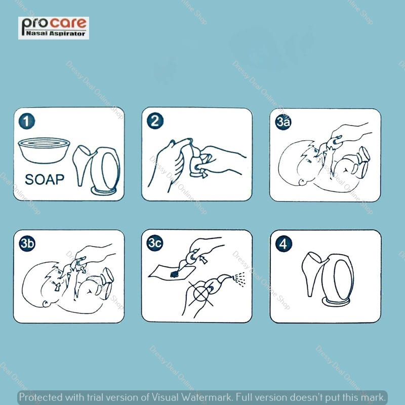 Picture of Silicone Baby Nasal Aspirator Penguin Appearance Transparent Reusable Baby Nose Cleaner Baby Nose Sucker