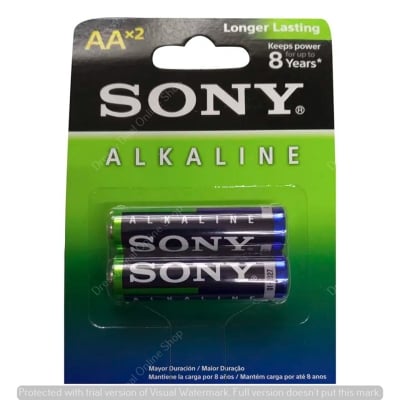 Picture of Sony Alkaline Battery AA (LR6) Long Lasting Original Battery - 2 Pcs Pack