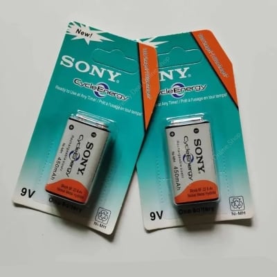 Picture of Sony cycle Energy 9V rechargeable battery 450mAh