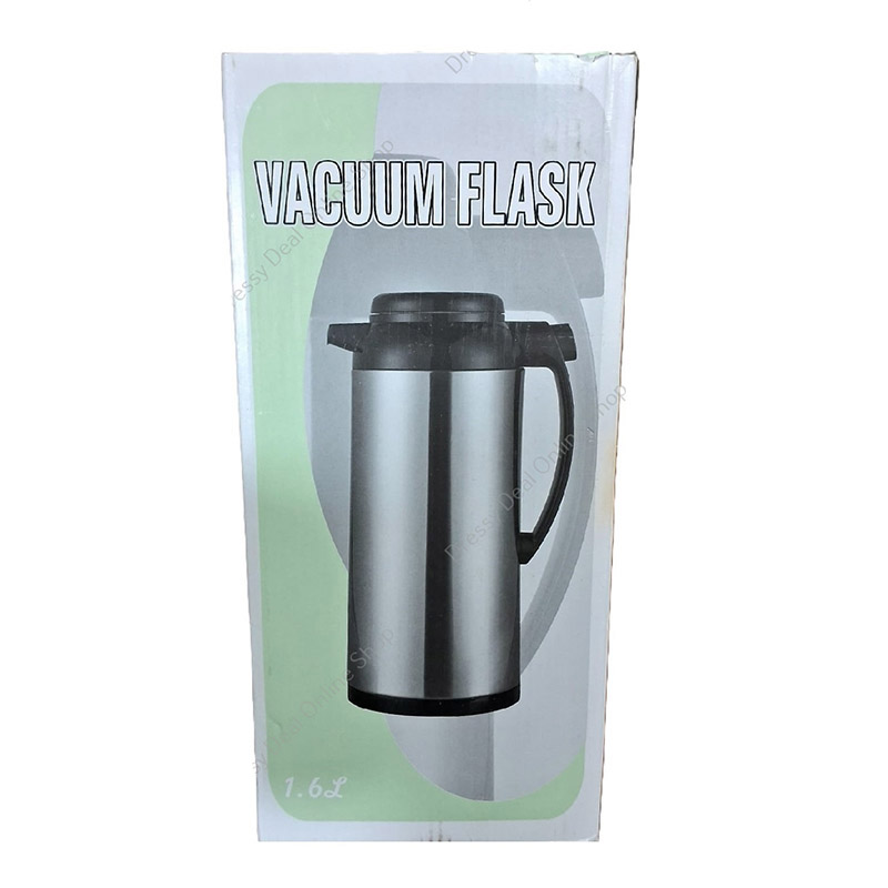 Picture of Vacuum Flask Easy Touch Handy thermos Pot with Swivel Base, 1.6 L, Sliver