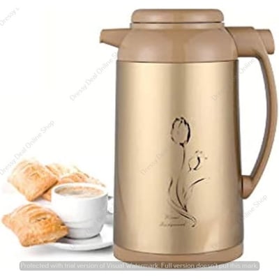 Picture of Vacuum Flask Easy Touch Handy Pot with Swivel Base, 1 L, Sliver