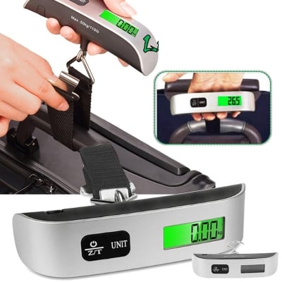 Picture of Indispensable -Digital Digital Luggage Scale with LCD Electronic Scale Pocket Scale Handheld Baggage Weight Scale-50kg/110 Lbs- Innovative