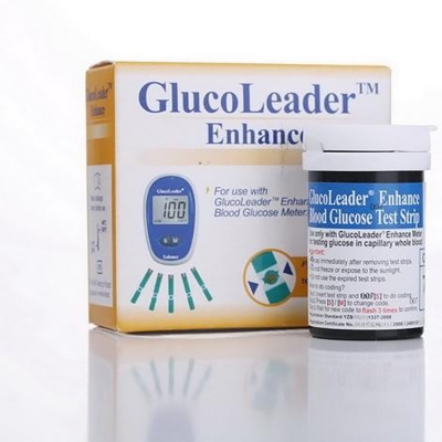 Picture of GlucoLeader Enhance BLUE Strips For Blood Glucose Monitor Test Strips -25 pcs