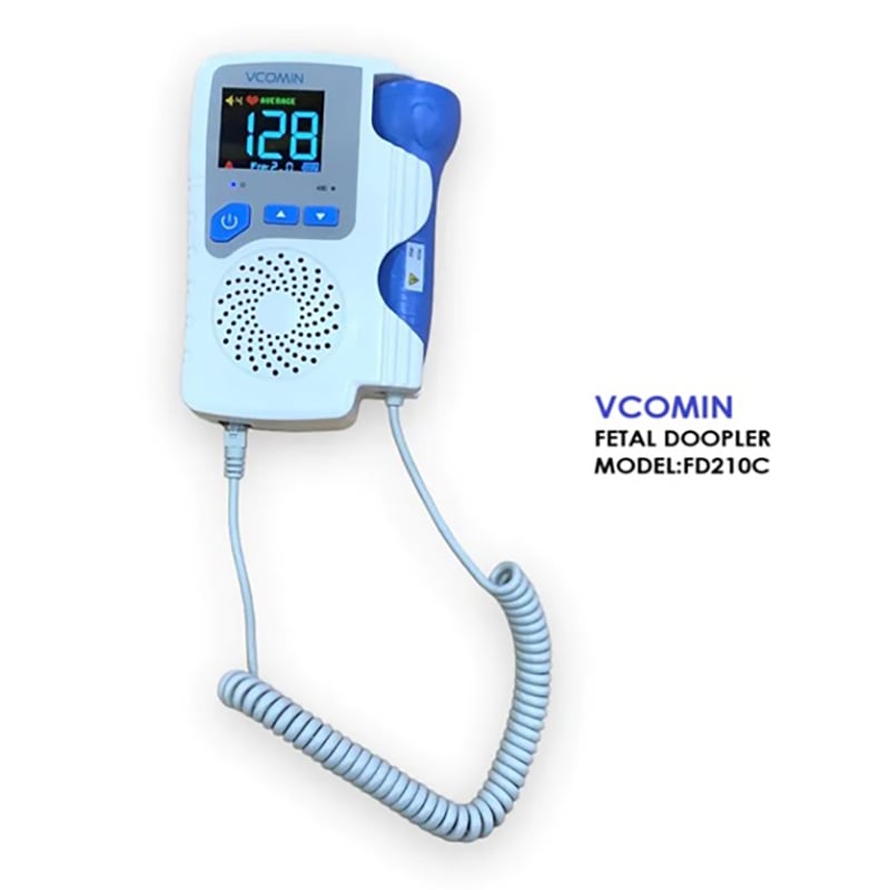 Picture of VCOMIN FD210C Rechargable Fetal Doppler Baby Monitor LCD color Display Portable Baby Heart Rate Monitor