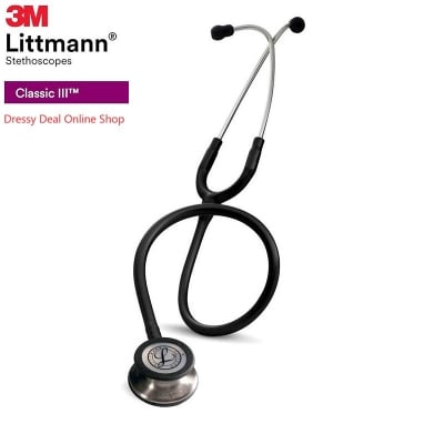 Picture of Littmann Classic III Chestpiece Monitoring Stethoscope, Black Tube, 27 inch/69 cm USA