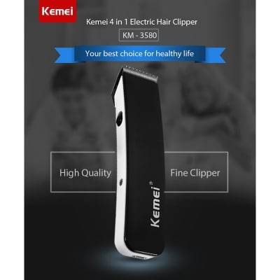 Picture of Kemei 4 in 1 Rechargeable Grooming Kit KM-3580 Black