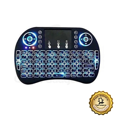 Picture of Rechargeable Mini Wireless Keyboard With Touchpad For Any Device With Color Back Ligh - Keyboard